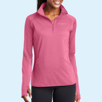 Ladies Sport Wick ® Stretch 1/2 Zip Pullover Thumbnail
